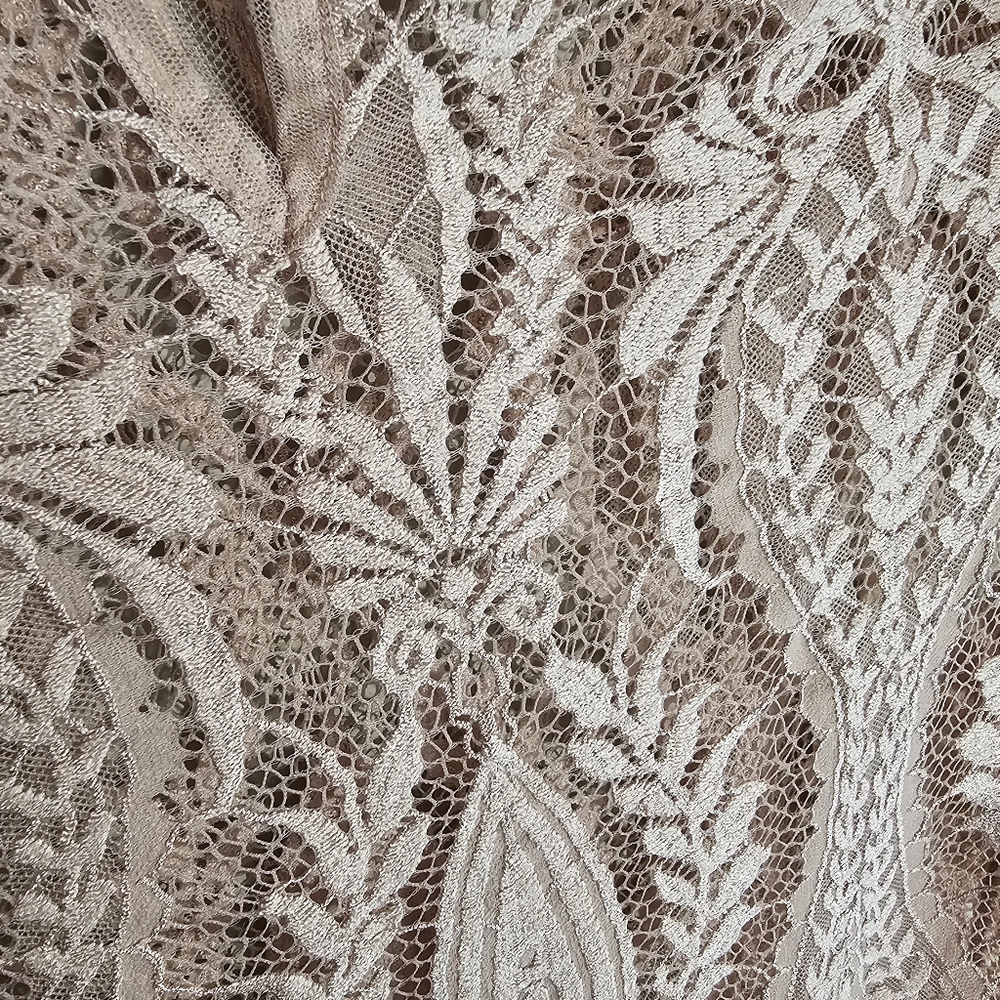 ☆ ZARA Short Sleeve Baby Pink Sheer Lace Top, S ☆ - Picture 7 of 7